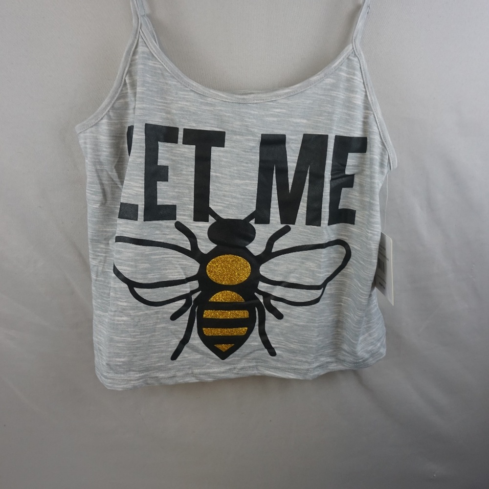 French Affairs Let Me Bee Tank Top Shorts Pajama Set  Size Medium NWTags - Picture 2 of 4